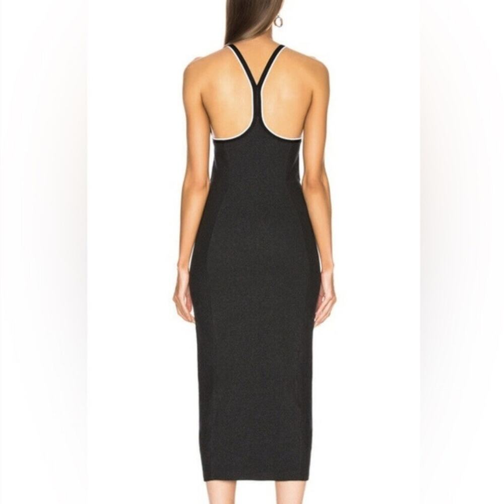 Rag & Bone Watts Engineered Knit Midi Dress Heather Grey Racerback XXS - Picture 3 of 10